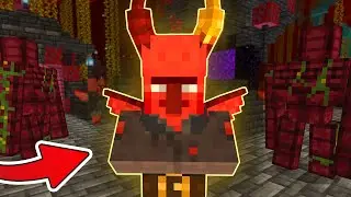 I FOUND NETHER VILLAGE IN MINECRAFT (Villagers, Golem, Houses)