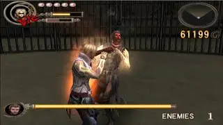 GOD HAND: UNDISPUTED - AZEL w/ RED POWER BUFF VS GENE !!
