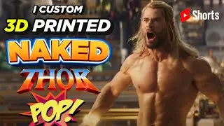 I 3D Printed Naked Thor in Pop style  