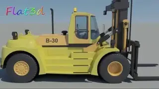 Forklift 3d Model 3ds Max