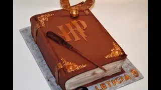 Cake decorating tutorials | how to make a 3D Harry cake book of spells cake | Sugarella Sweets