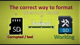 The proper way to format any memory card | format corrupt / problematic SD card | Rpi SD card format