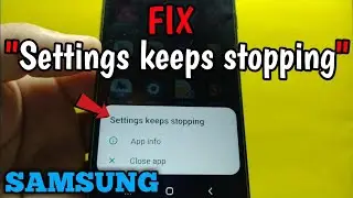 Samsung A01 core settings not opening | Samsung settings keeps stopping | settings not opening