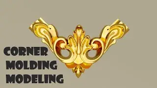 3DsMAX | Corner molding modeling