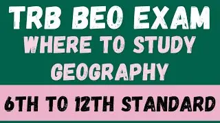 Geography Where to study BEO Exam | TRB BEO Exam 2023 | BEO Exam Syllabus 