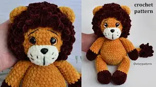 Amigurumi Plush Lion. Crochet pattern Lion king