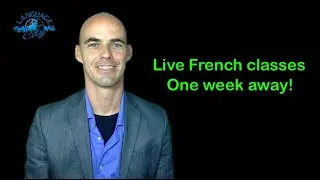 Live French lessons start in one week!
