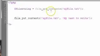 Simple Reading And Writing Files For PHP