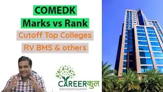 COMEDK-Rank vs Marks - Cutoff for Top Colleges