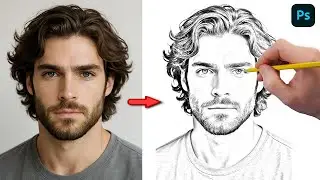 Image to Pencil Sketch in Photoshop ||Transform Photos into Pencil Drawings in Photoshop