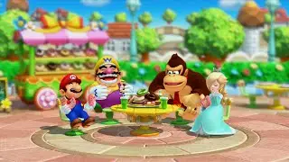 Mario Party 10 (Wii U) Walkthrough Part 3: Amiibo Party and DONUTS! (Mario Board)