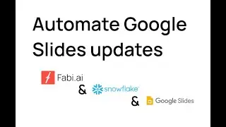 How to automate chart updates in Google Slides from your data warehouse