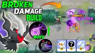 Darkrai One Shot Damage Build For Dark void and Nasty Plot! Best Build Ever | Pokemon unite