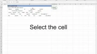 How to remove  All Extra Spaces in Excel | Find and Replace feature