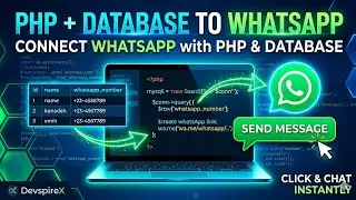“How to Connect WhatsApp with PHP & Database | Click Button and Open WhatsApp Chat”