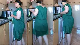 My Daily Routine 💞 The Divorced Local Lady in Summer 😱🔥 When She Enters Her Kitchen in a Short Dr...