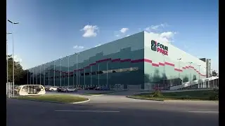 Многоэтажный склад в Гамбурге, Германия, общая площадь 123 000 м2. 2 уровня