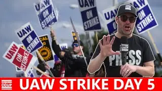LIVE From UAW Strike at Ford in Wayne Michigan - Day 5
