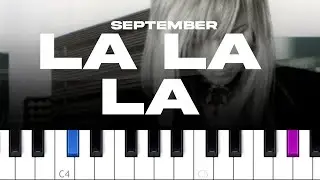 September - La La La (Never Give It Up)  (piano tutorial)
