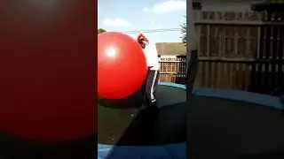 Not so easy to climb inside a balloon