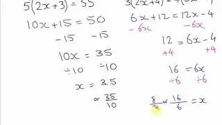solving all types of equations   year 7