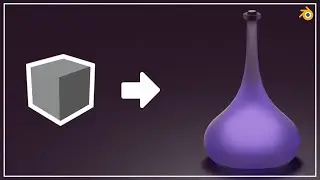 Potion Bottle in Blender 3.4 - 3D Modeling Process - 3D Art Owl