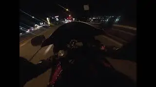 CBR 600rr night ride through the city.