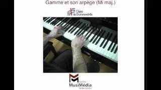 Piano Pop-Jazz Gamme et arp Mi maj.