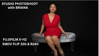 Briana | BTS Studio Photoshoot | Fujifilm X-H2 | SMDV B240 | SMDV Flip 32G