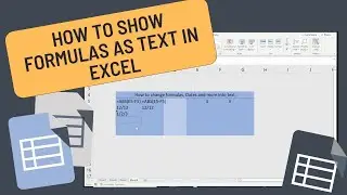 How to Show Formulas and Dates as Text in Excel (Shortcut with Apostrophe)