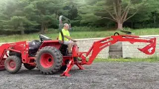 Backhoe Compact Tractor Attachment  - step by step install a subframe for Kubota