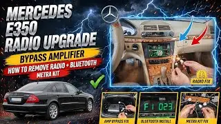 2008 E350 How to remove the radio bypass the amplifier installed Bluetooth radio Metra kit