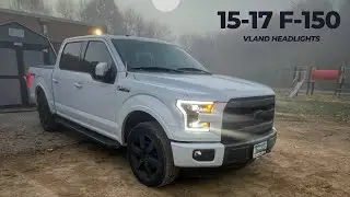 15-17 F150 VLAND Headlights W/ Startup Animation #vland #ford #led #headlight #like #popular #viral
