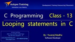 C language - Class 14 : Loops - Part 2 (for loop)