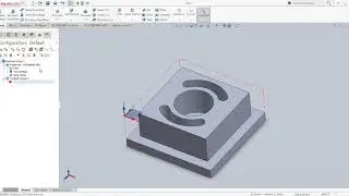 Circular Slot-Pocket Milling operation on MasterCAM for Solidworks