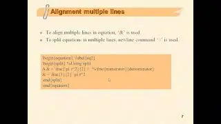 Mathematical Equations and symbols in LATEX