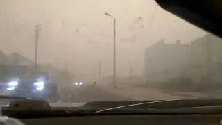 22 июля. Горит тундра. Пангоды в дыму.