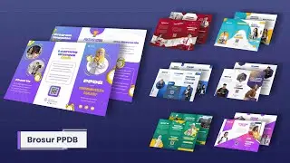 Template Trifold Brosur PPDB by Levidio Market