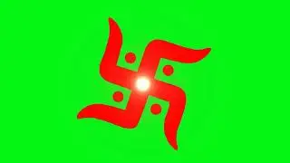 Swastika Rotation Chakra Green Screen FHD Video NO Copyright
