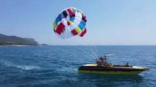 Турция 🇹🇷 Кемер, п. Кириш, летаем на парашюте 🪂 на фоне красивых пейзажей, 1 часть⛰️ 🌊 😎