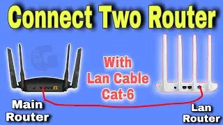 How To Connect Two Routers On One Home Network Using a Lan Cable | Mi Router 4c Setup