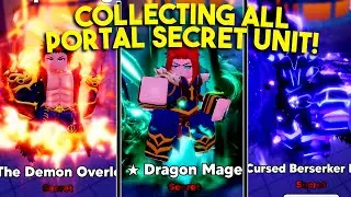 COLLECTING ALL 3 SECRET UNITS IN PORTAL IN ANIME DEFENDERS!