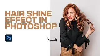 Hair Shine Effect In Photoshop #photoshoptutorial