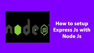 How to set up Express server with Node js