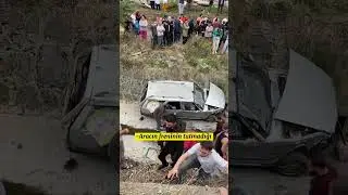 Tofaş dereye uçtu. (Mucize kurtuluş)