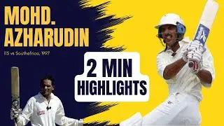 Blazing 115 in 110 Balls! Mohammad Azharuddin's Iconic Knock vs South Africa | 2-Min Highlights