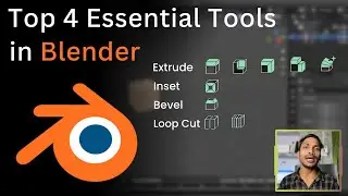 Top 4 Essential Tools in Blender: Extrude, Bevel, Inset, Loop Cut (Beginners Guide)