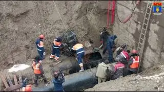 Ход работ на коллекторе Волгоград 1.11