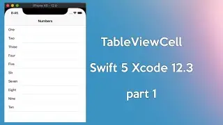 Swift UITableView Tutorial with Custom Cells Swift 5  | Part 1