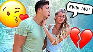 Refusing To KISS MY BOYFRIEND To See How He Reacts...